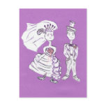 Save the Date/Bride and Groom Post Card