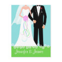 Save the Date - Bride & Groom Postcard