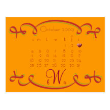 Save the Date Calendar Post Cards