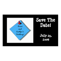 SAVE THE DATE CARD BLACK BUSINESS CARD