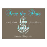Save the Date Chandelier Invitation