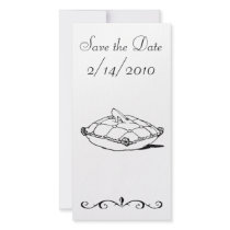 Save the Date Cinderella Slipper Fairytale Art Photo Greeting Card