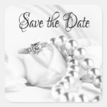 Save the Date Classic Engagement Ring Sticker