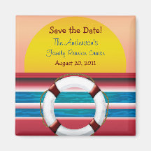 Save the Date Cruise Family Reunion Magnet