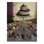 Save the date, cupcake postcards