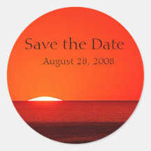 Save the Date Custom Invitation Sticker