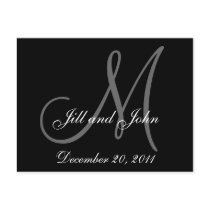 Save the Date Custom Monogram Postcards
