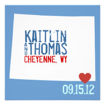 Save the Date - Customizable - Wyoming Personalized Invitation