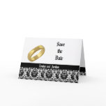 Save the Date Damask Card