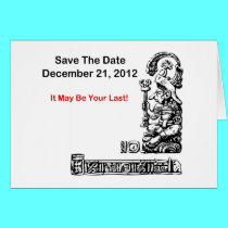 Save The Date, December 21, 2012 - The Apocalypse cards