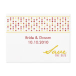 Save The Date - Dots Postcard