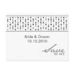 Save The Date - Dots Post Card