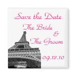 Save the Date Eiffel Tower magnets