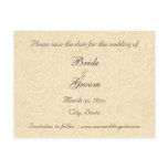 Save The Date Elegant Ivory Floral Postcard