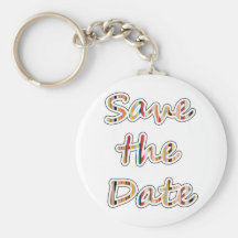 Save the Date exclusive modern design! Keychain
