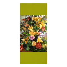 Save-the-Date/Fall Wedding Bouquet Personalized Rack Card