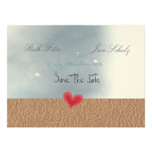 Save the date fine-art paper embossed class love personalized invite
