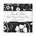 Save the date - Floral Wedding Mag... - Customized Refrigerator Magnets
