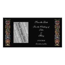 Save the Date Gothic Custom Photo Card Template