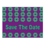 save the date groovy retro post cards