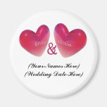 Save the Date Heart Magnet