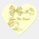 Save The Date Heart Sticker