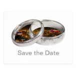Save the Date Las Vegas "Bride & Groom Bands" Post Post Card