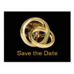 Save the Date Las Vegas "Bride & Groom Bands" Post Postcards