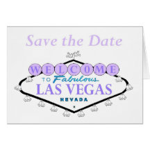 Save the Date Las Vegas Wedding Bells Cards