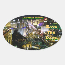 Save the Date Las Vegas Wedding Sticker