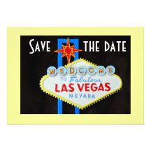 Save the Date Las Vegas Weddings Personalized Invites