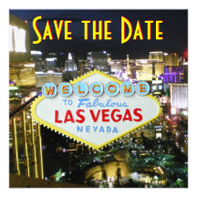 Save the Date Las Vegas Weddings Invites