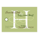 Save the Date Luggage Tag business cards