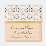 Save The Date Magnet Peaches and Cream