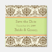Save the Date Magnet, vanilla mint chocolate