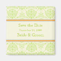 Save the Date Magnet, vanilla mint chocolate
