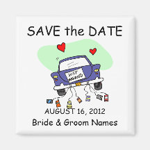 Save the Date Magnet Wedding Just Married Clipart