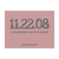 Save the date modern! Pink