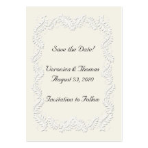Save the Date Neutral Business Card