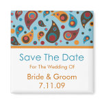 Save The Date - Paisley Fridge Magnet