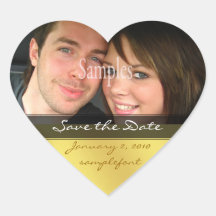 Save the date photo stickers