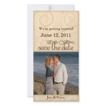 Save the date photo template holder photo card template