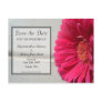 Save the Date Pink Daisy Postcard