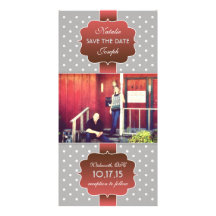 Save the Date Polka Photo Card