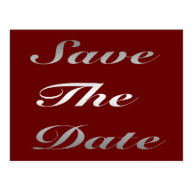 Save The Date Postcard