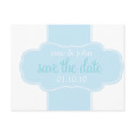 Save the Date Postcard Blue