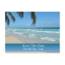 Save the Date Postcard for Beach Wedding