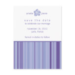 Save The Date Postcard-Modern Stripes