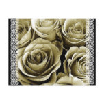 Save the Date Postcard SEPIA Roses