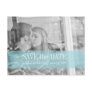 save the date | red & tiffany blue postcard